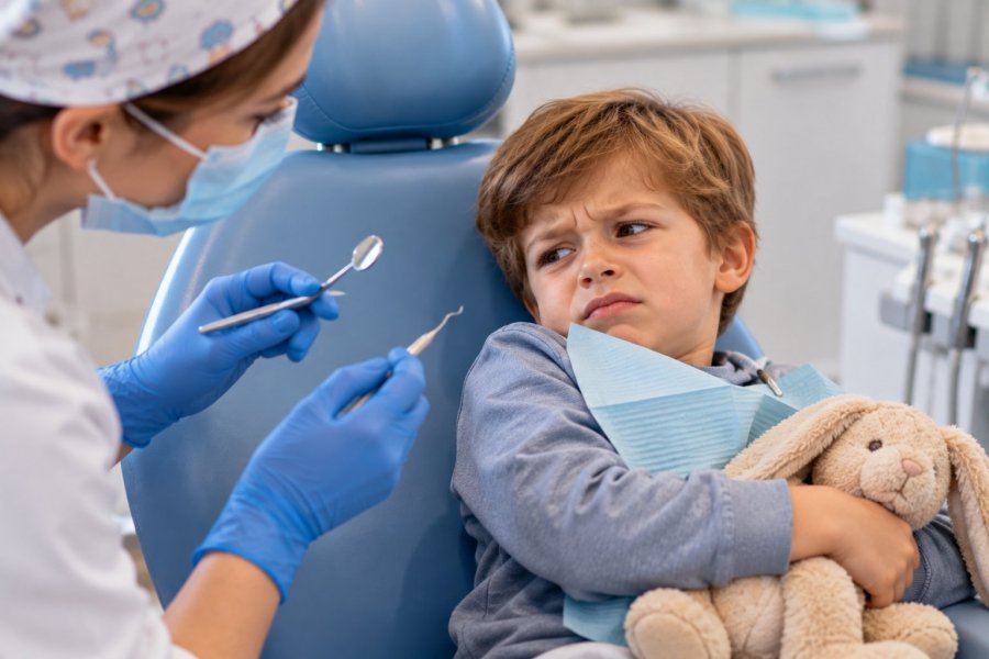 Почему ребенок может кричать, плакать или сопротивляться на приеме у стоматолога